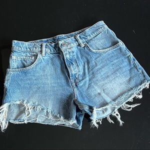 ALL SAINTS Denim Distressed Shorts size 27